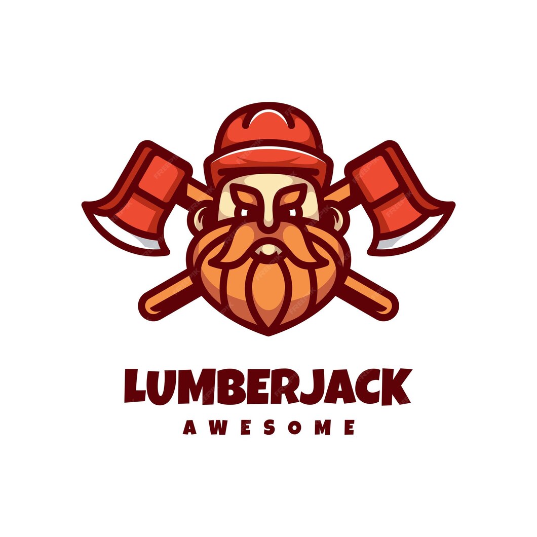 Premium Vector | Lumberjack logo