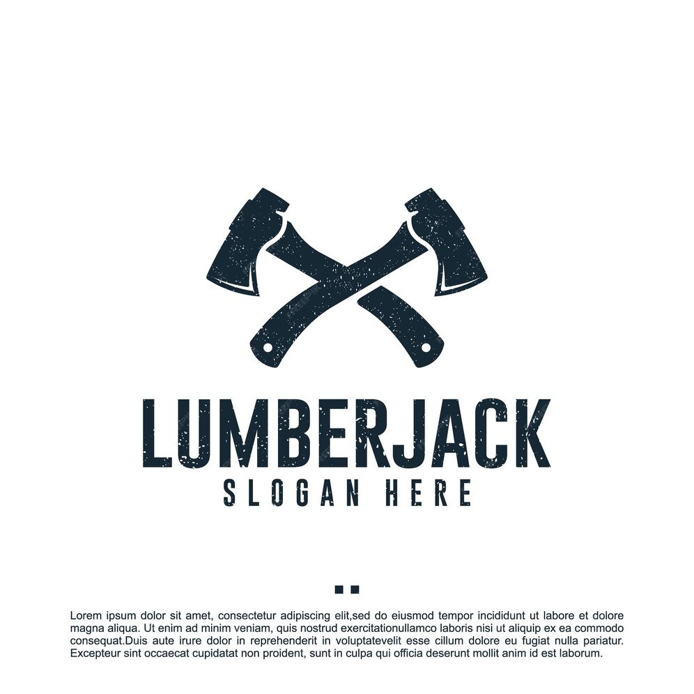 Premium Vector | Lumberjack ,wood , logo design template