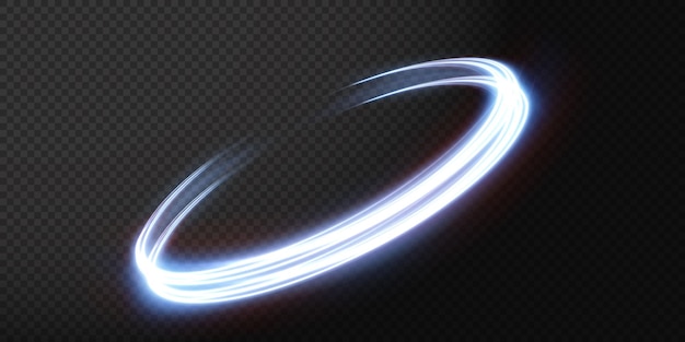 Premium Vector | Luminous neon wavy line of light on a transparent ...