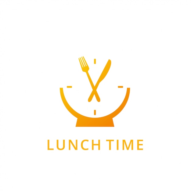 Premium Vector Lunch Time Logo | vlr.eng.br