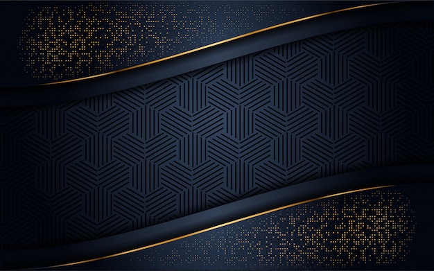 Premium Vector | Luxurious dark background with gold glitter