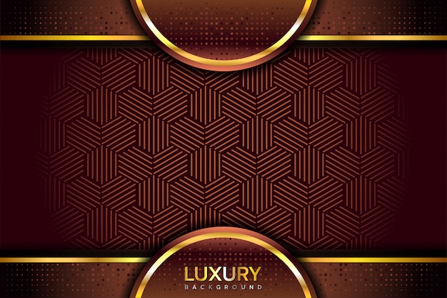Luxurious elegant  golden brown  background  Vector Premium 