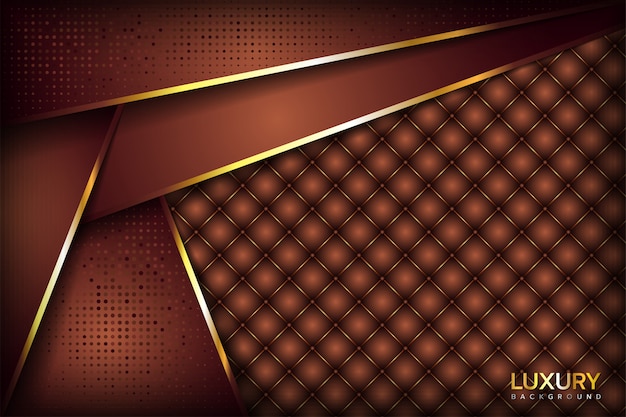 Luxurious elegant  golden brown  background  Vector Premium 