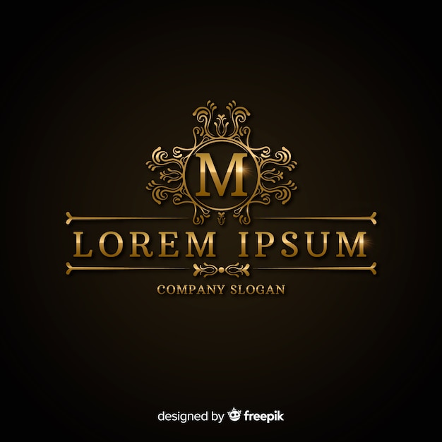 Download Free Luxurious Golden Logo Template Free Vector Use our free logo maker to create a logo and build your brand. Put your logo on business cards, promotional products, or your website for brand visibility.
