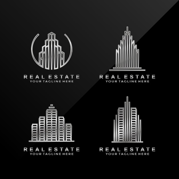 Download Free Luxurious Silver Real Estate Logo Premium Vector Use our free logo maker to create a logo and build your brand. Put your logo on business cards, promotional products, or your website for brand visibility.