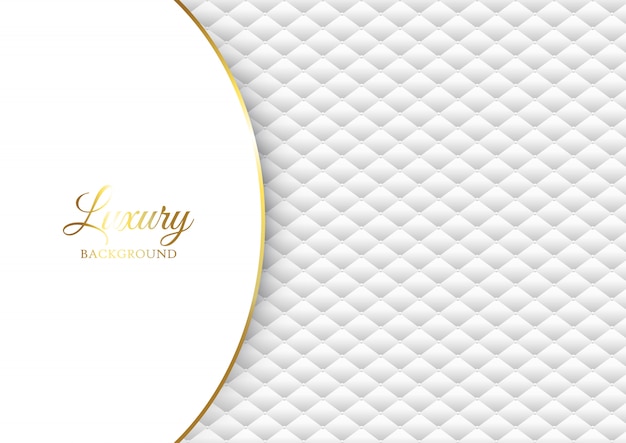 Premium Vector | Luxury background with white quilted design