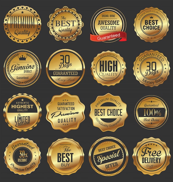 Premium Vector | Luxury badges