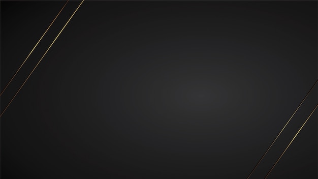 Premium Vector | Luxury black background banner illustration with gold ...