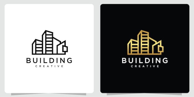 Premium Vector | Luxury building logo design inspiration