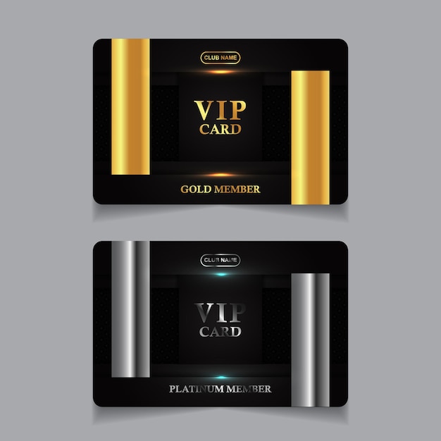 Premium Vector | Luxury business identity cards template