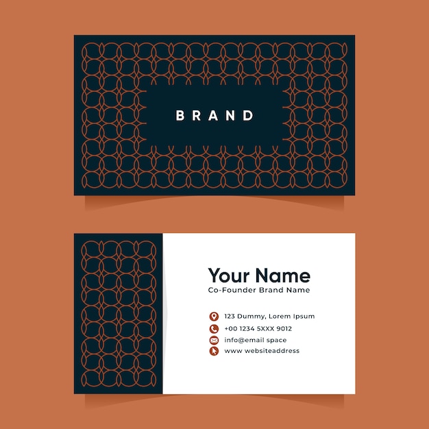 Download Free Luxury Circle Geometric Line Pattern Business Card Design Template Use our free logo maker to create a logo and build your brand. Put your logo on business cards, promotional products, or your website for brand visibility.