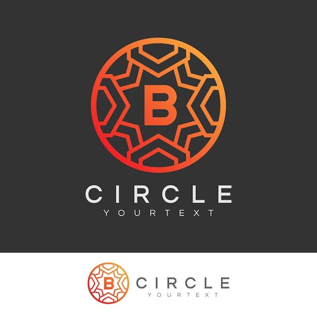 Premium Vector | Luxury Circle Initial Letter B Logo Design