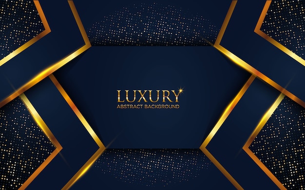 Premium Vector | Luxury dark blue abstract background with geometric ...