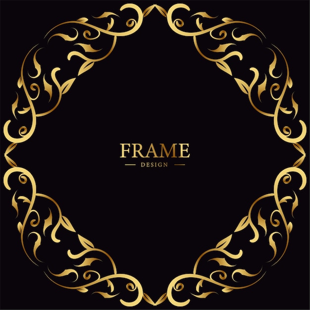 Premium Vector | Luxury floral frame design