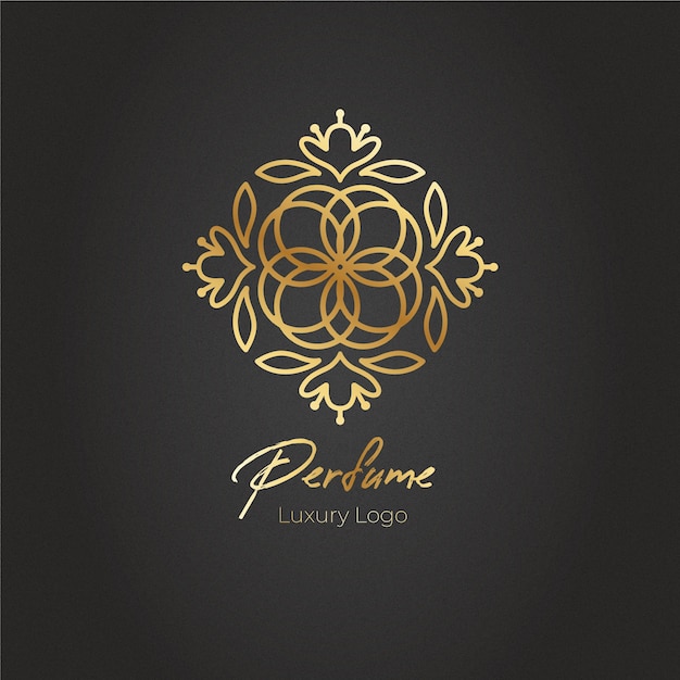 Luxury floral perfume logo | Free Vector
