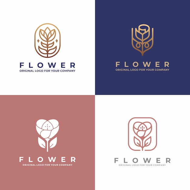 Download Free Luxury Flower Logo Design Creative Unique Beauty Fashion Salon Use our free logo maker to create a logo and build your brand. Put your logo on business cards, promotional products, or your website for brand visibility.