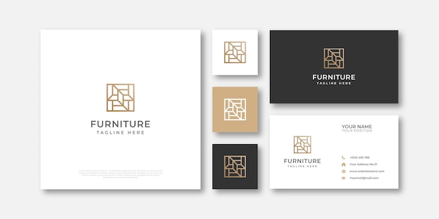 Premium Vector Luxury Furniture Logo Design