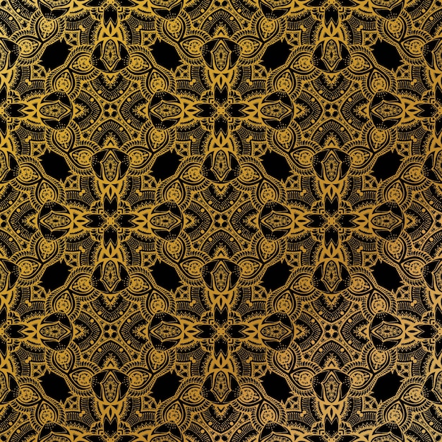 Premium Vector | Luxury gold batik seamless pattern, batik indonesian ...