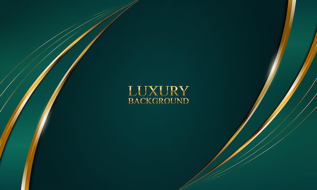 Premium Vector | Luxury golden curved background. vector illustration.