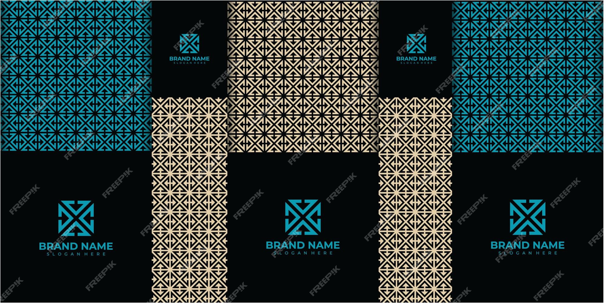 Premium Vector | Luxury golden packaging design, set of box design ...