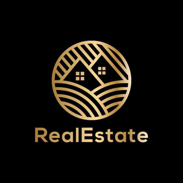 Download Free Luxury Golden Real Estate Logo Premium Vector Use our free logo maker to create a logo and build your brand. Put your logo on business cards, promotional products, or your website for brand visibility.