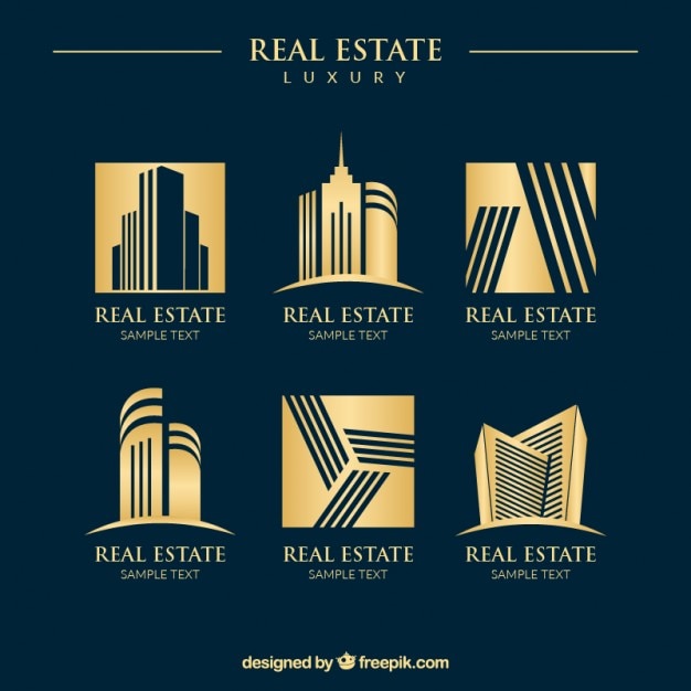 Download Free Luxury Golden Real Estate Logos Premium Vector Use our free logo maker to create a logo and build your brand. Put your logo on business cards, promotional products, or your website for brand visibility.