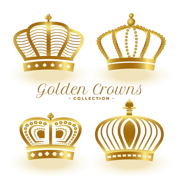 Download Free Download This Free Vector Luxury Golden Royal Crowns Set Of Four Use our free logo maker to create a logo and build your brand. Put your logo on business cards, promotional products, or your website for brand visibility.