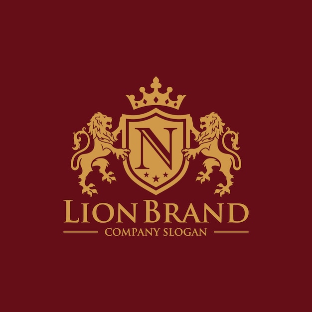 Download Free Luxury Golden Royal Lion King Logo Design Inspiration Premium Vector Use our free logo maker to create a logo and build your brand. Put your logo on business cards, promotional products, or your website for brand visibility.