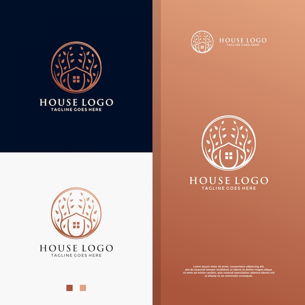 Download Free Luxury House Line Art Logo Premium Vector Use our free logo maker to create a logo and build your brand. Put your logo on business cards, promotional products, or your website for brand visibility.