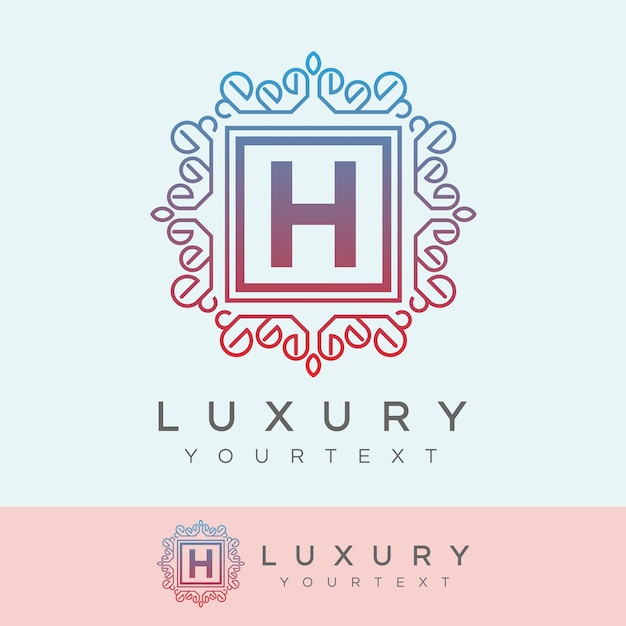 Premium Vector Luxury Initial Letter H Logo Design