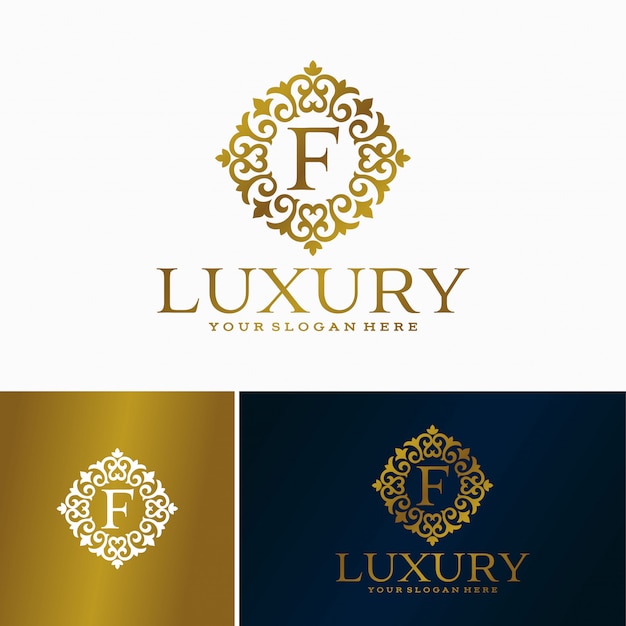 Download Luxury letter logo. simple and elegant floral design logo ...