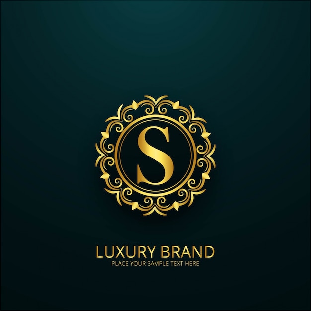 Luxury Letter S Logo Free Vector