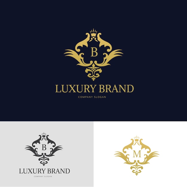 Premium Vector | Luxury logo. crests logo. logo design for hotel ...