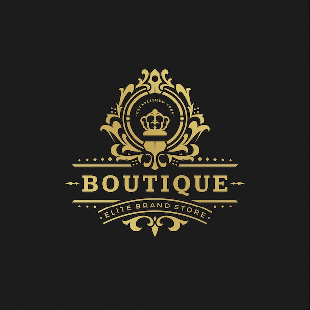 Premium Vector | Luxury logo design template vector illustration ...