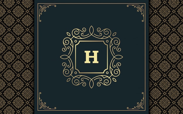 Download Free Luxury Logo Template Golden Vintage Flourishes Ornament Premium Vector Use our free logo maker to create a logo and build your brand. Put your logo on business cards, promotional products, or your website for brand visibility.