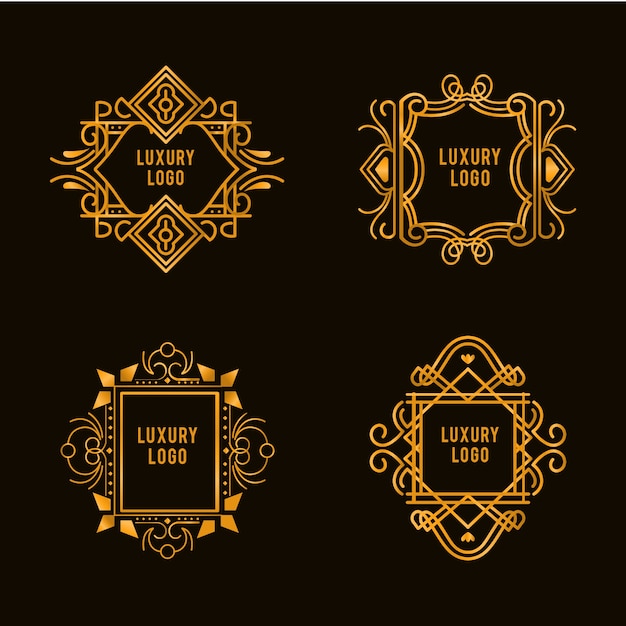 Premium Vector | Luxury logo with frame