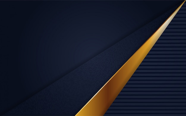 Premium Vector | Luxury navy blue background with line gold