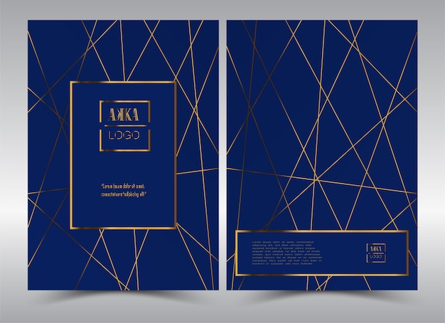 Premium Vector | Luxury premium cover menu design geometric