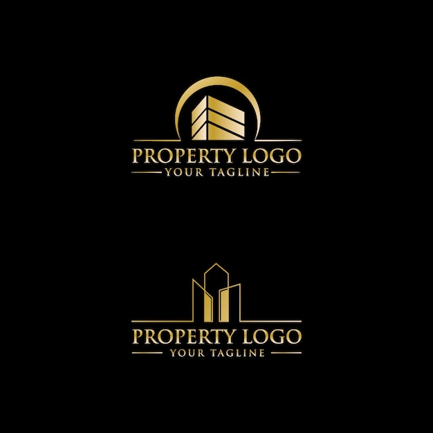 Premium Vector | Luxury property logo