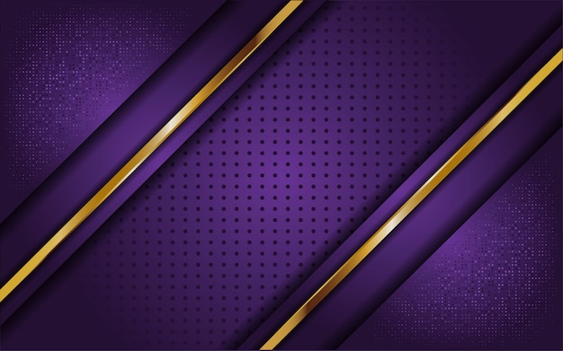 Premium Vector | Luxury purple background with line gold