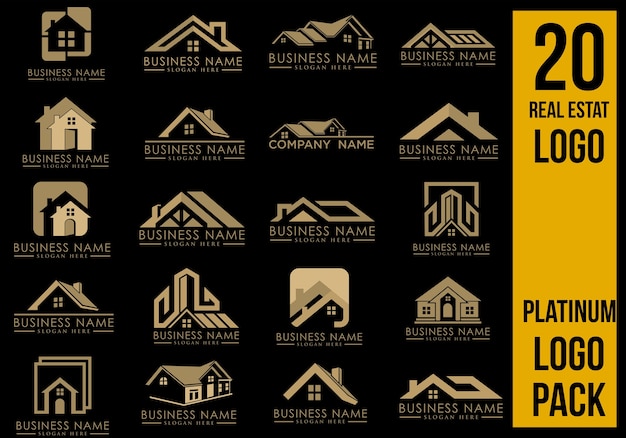 Download Free Luxury Real Estate Logo Set Premium Vector Use our free logo maker to create a logo and build your brand. Put your logo on business cards, promotional products, or your website for brand visibility.