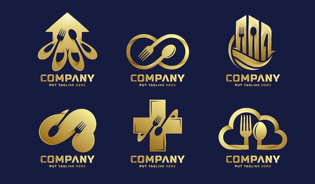 Download Free Luxury Restaurant Logo Collections For Business Premium Vector Use our free logo maker to create a logo and build your brand. Put your logo on business cards, promotional products, or your website for brand visibility.