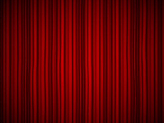 Luxury Scarlet Silk Velvet Drapes, Backdrop Fabric Curtains