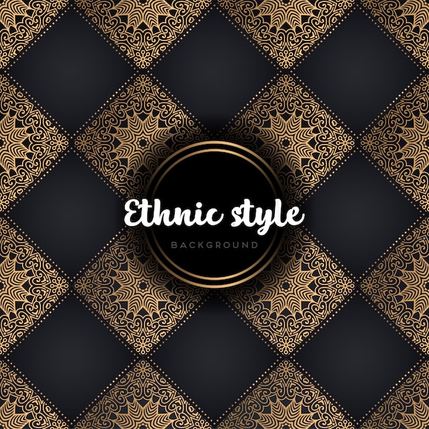 Luxury seamless pattern mandala Free Vector