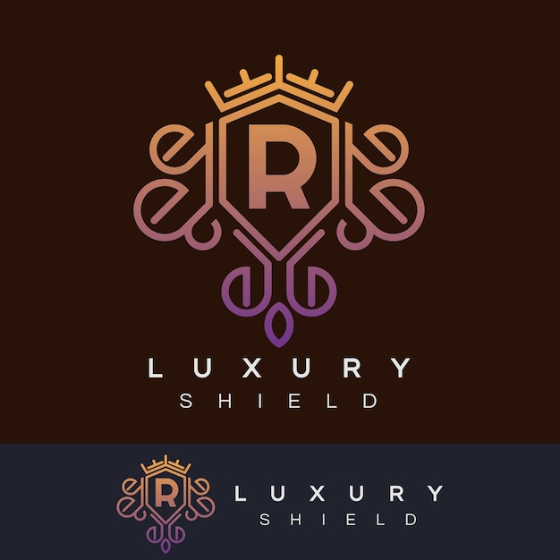 Download Free Luxury Shield Initial Letter R Logo Design Premium Vector Use our free logo maker to create a logo and build your brand. Put your logo on business cards, promotional products, or your website for brand visibility.