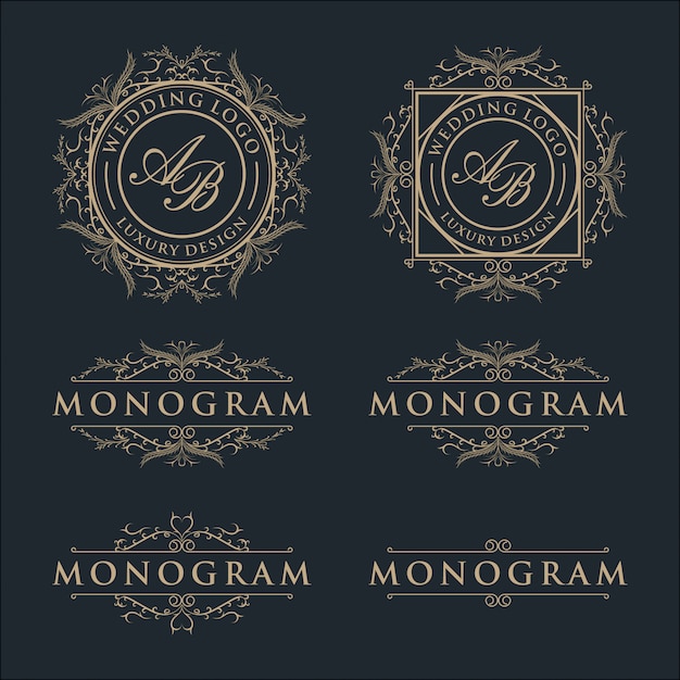 Premium Vector | Luxury template logo design