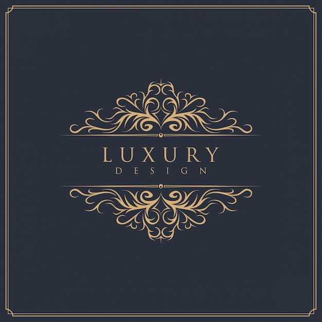 Luxury template logo design | Premium Vector