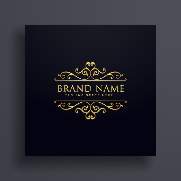 Download Free Luxury Vip Logo Concept Design For Your Brand With Floral Use our free logo maker to create a logo and build your brand. Put your logo on business cards, promotional products, or your website for brand visibility.