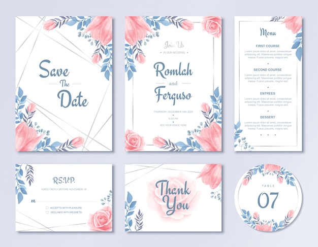 Download Premium Vector | Luxury wedding invitation card template ...