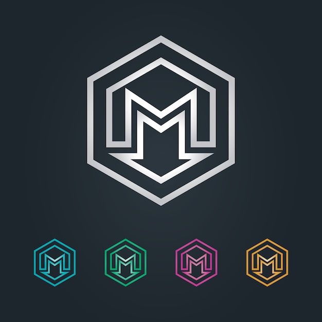 Download Free M Hexagon E Logo Premium Vector Use our free logo maker to create a logo and build your brand. Put your logo on business cards, promotional products, or your website for brand visibility.